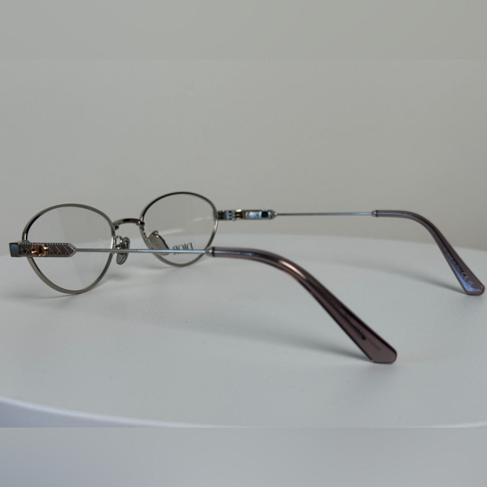 Dior Eyeglasses Silver Cannage Frame F000 51/19 140 NEW