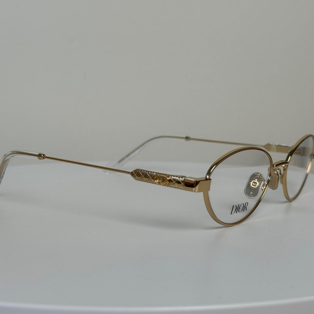 Dior Eyeglasses Gold Frame Cannage O B000 51/19 140