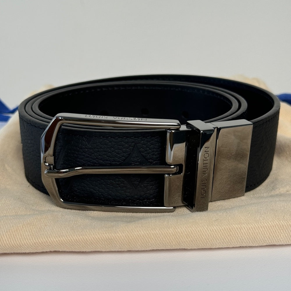 Louis Vuitton Slender 35mm Reversible Belt For Men 90/36 Black