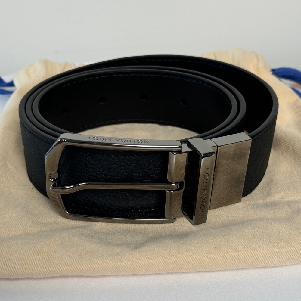 Louis Vuitton Slender 35mm Reversible Belt For Men 90/36 Black
