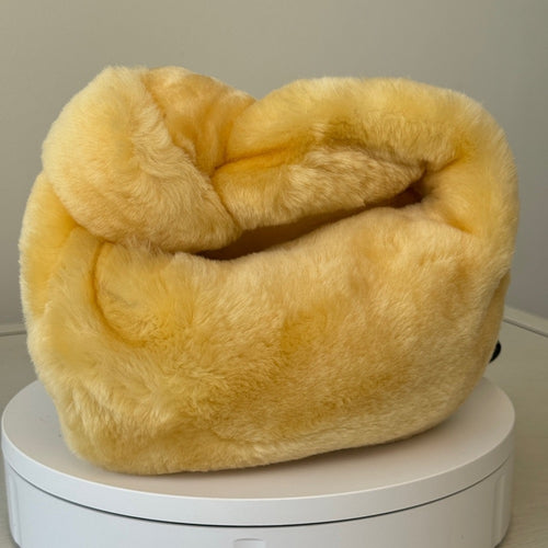 Bottega Veneta Shearling Mini Jodie Bag Butter