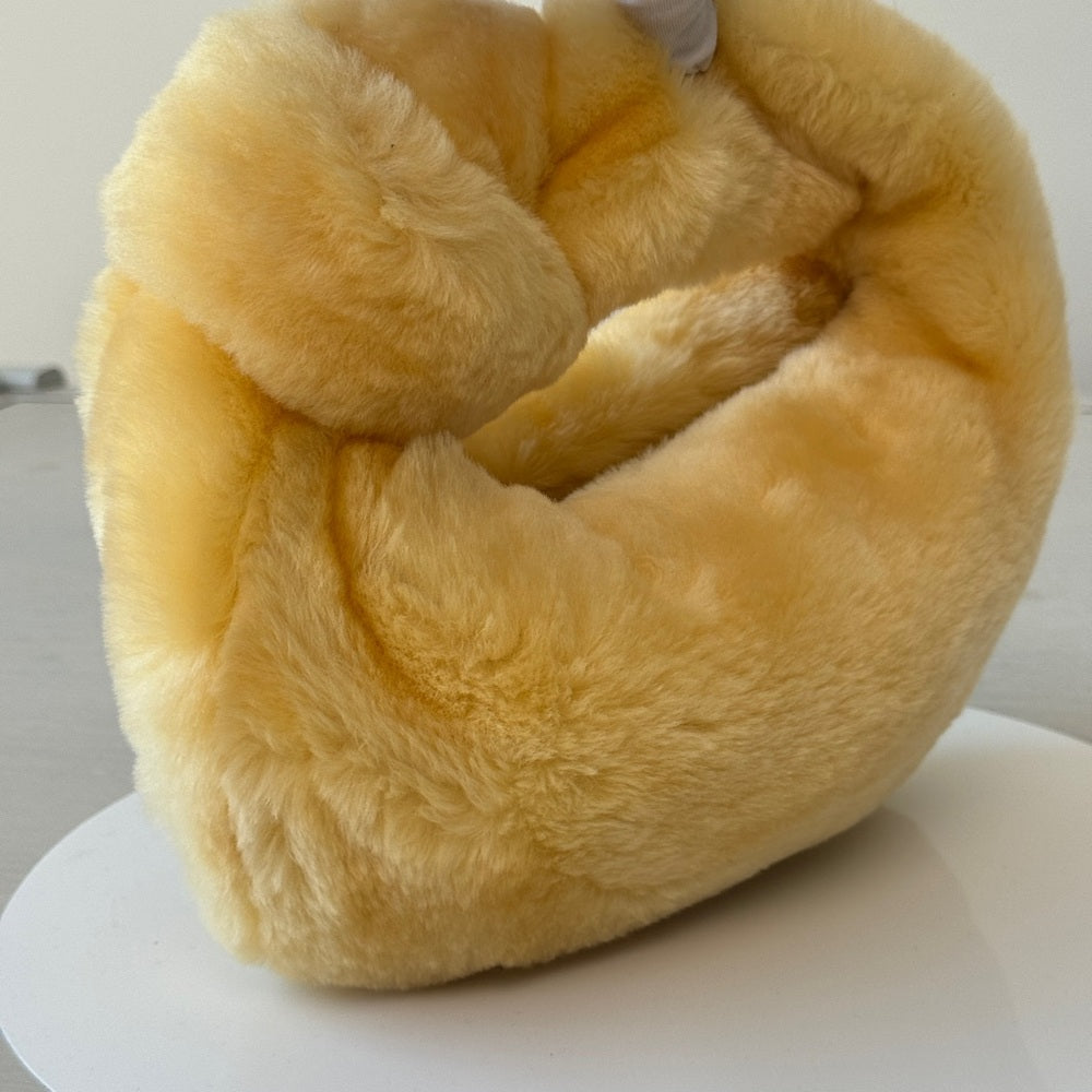 Bottega Veneta Shearling Mini Jodie Bag Butter