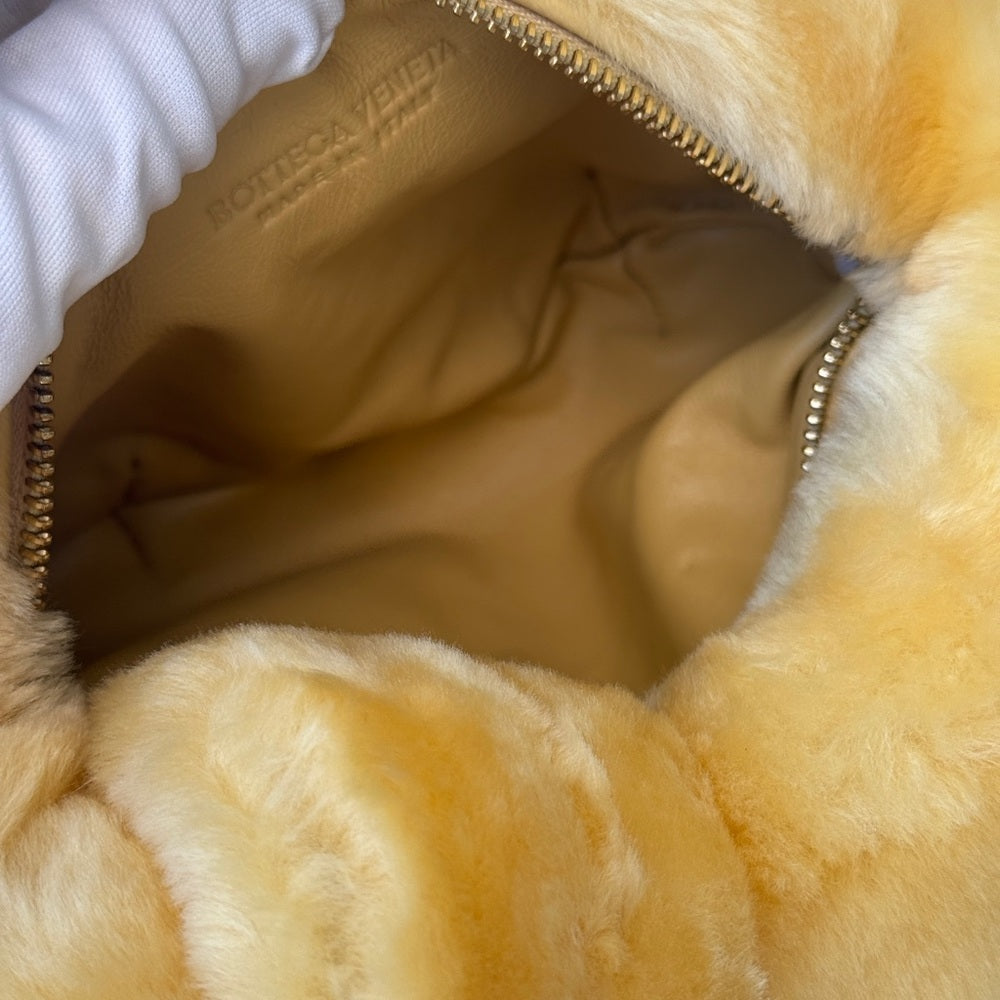 Bottega Veneta Shearling Mini Jodie Bag Butter