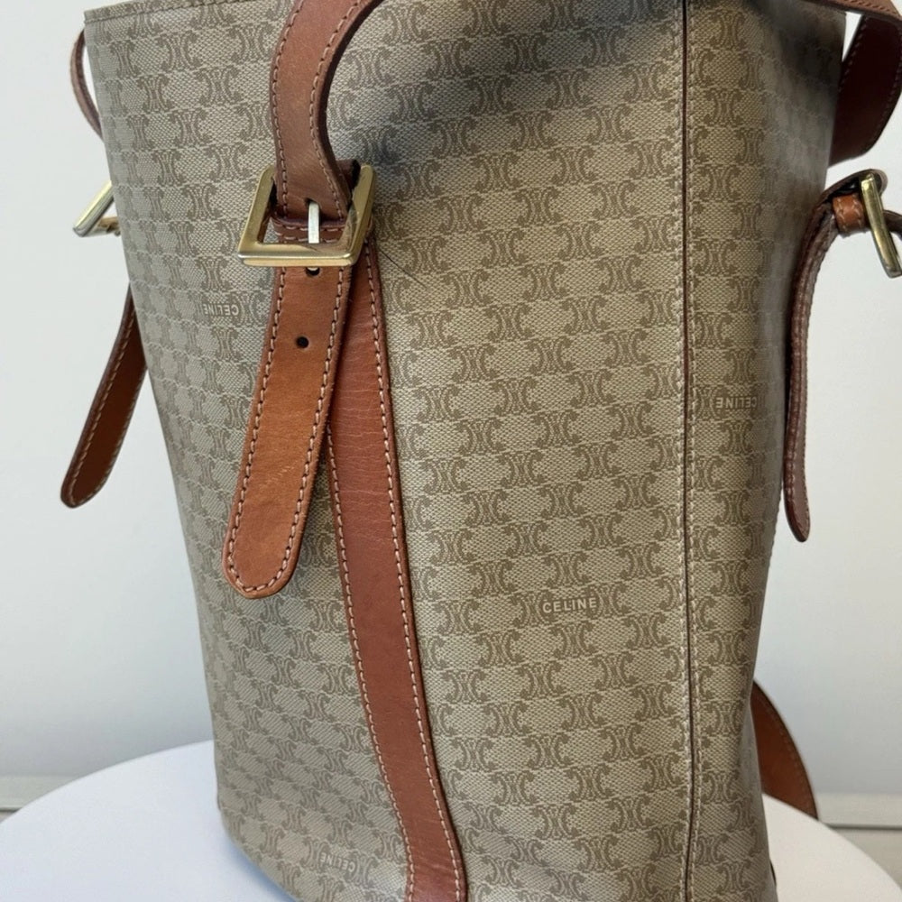 CELINE Macadam Coated Canvas tote bag