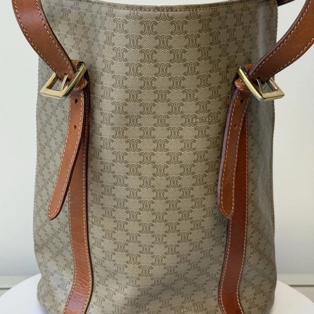CELINE Macadam Coated Canvas tote bag