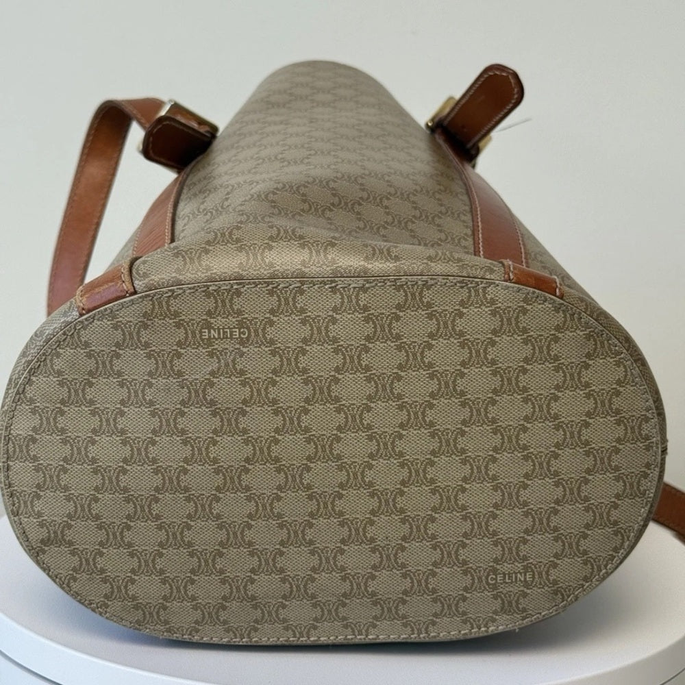 CELINE Macadam Coated Canvas tote bag