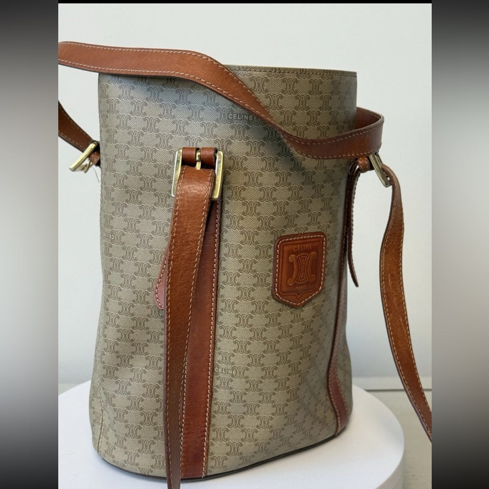 CELINE Macadam Coated Canvas tote bag