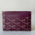 Goyard Goyardine Saint Sulpice Card Holder Bordeaux