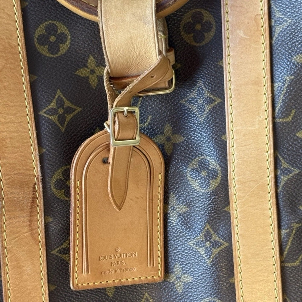 Louis Vuitton Keepall Bandouliere 55 Monogram Brown Canvas Duffle Bag