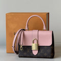 Louis Vuitton Locky BB Monogram Top Handle Shoulder Bag Pink