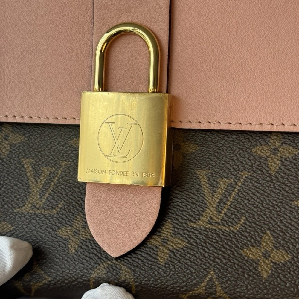 Louis Vuitton Locky BB Monogram Top Handle Shoulder Bag Pink