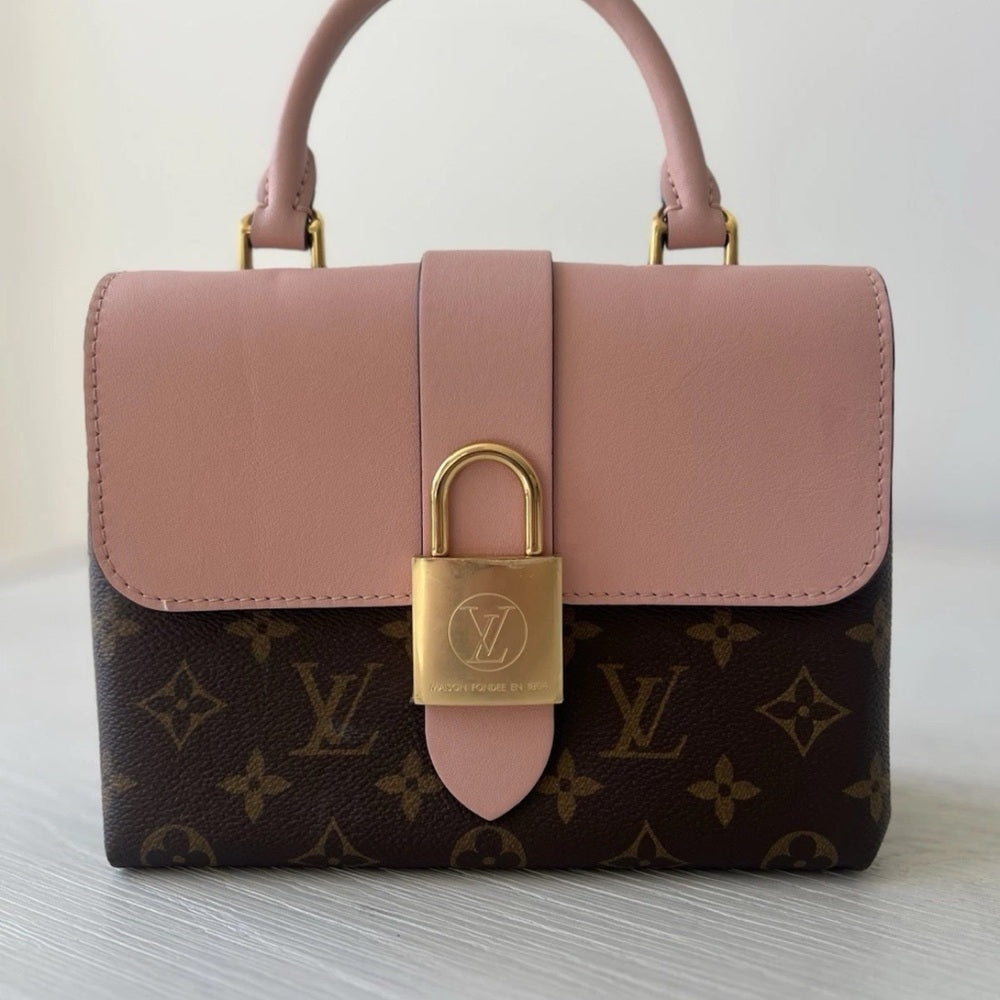 Louis Vuitton Locky BB Monogram Top Handle Shoulder Bag Pink