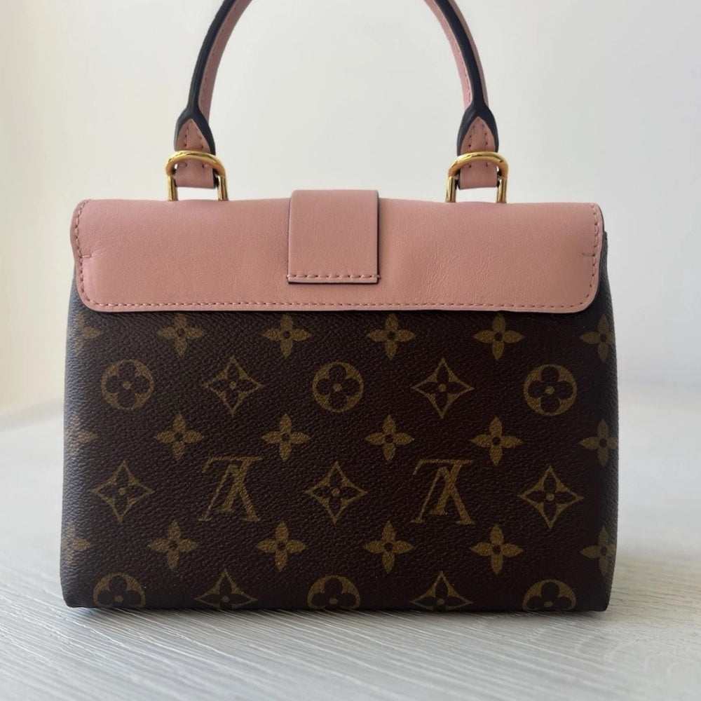 Louis Vuitton Locky BB Monogram Top Handle Shoulder Bag Pink