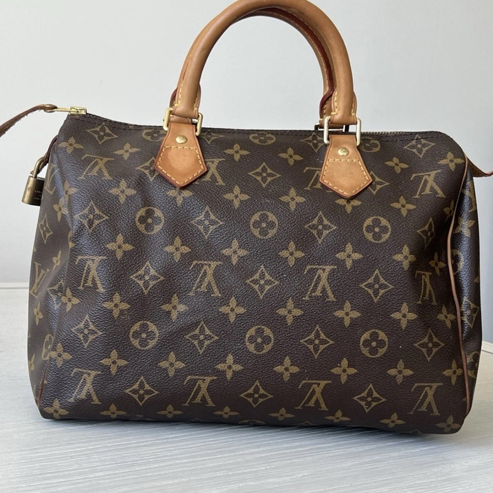 Louis Vuitton Speedy 30 Monogram Canvas Handbag