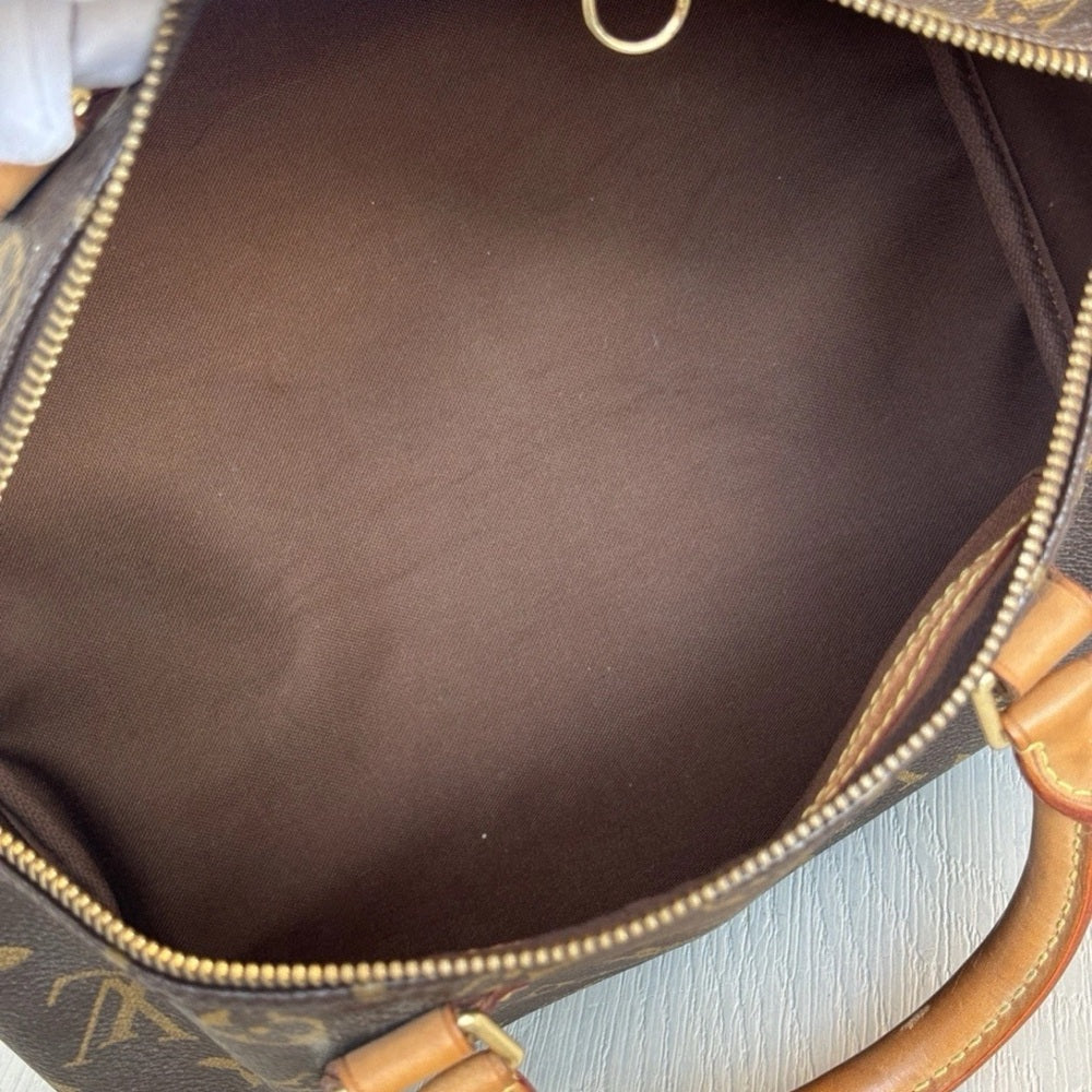 Louis Vuitton Speedy 30 Monogram Canvas Handbag