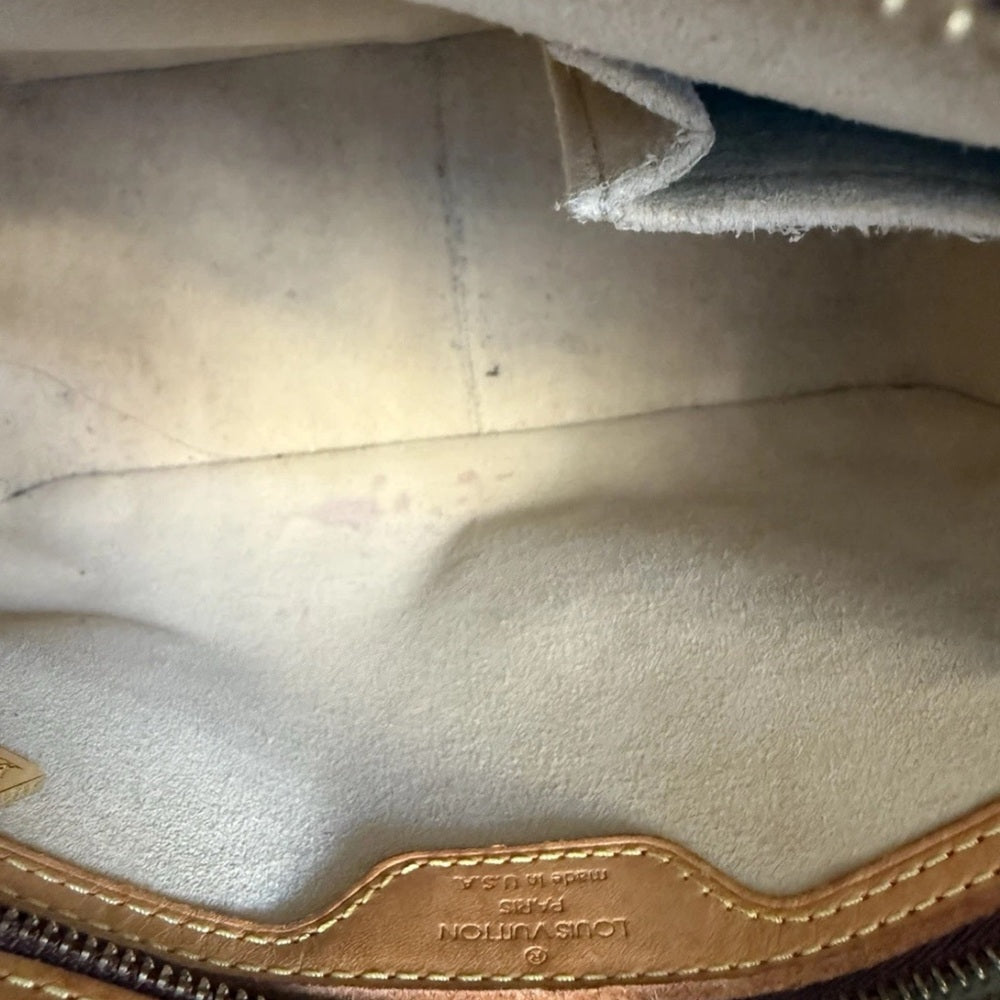 Louis Vuitton Looping MM Shoulder Bag Brown Canvas
