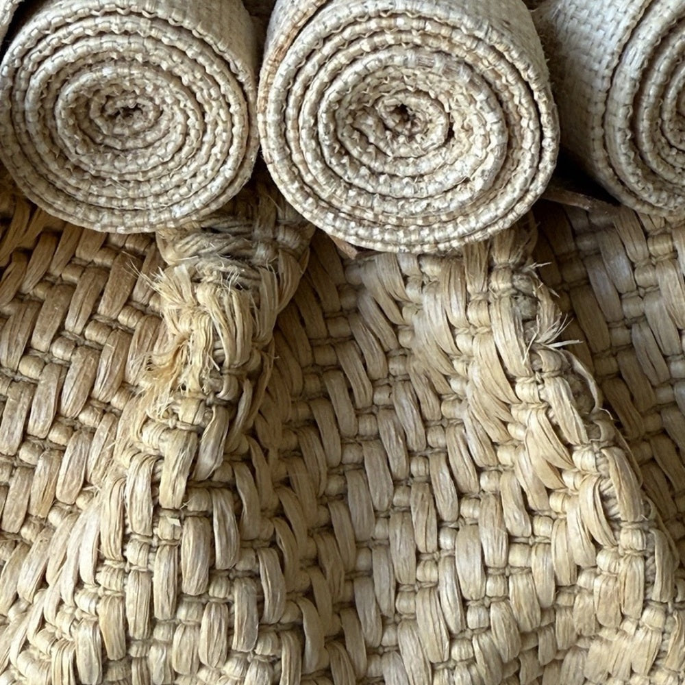 Valentino Raffia Rose Tote - Brown Handbag