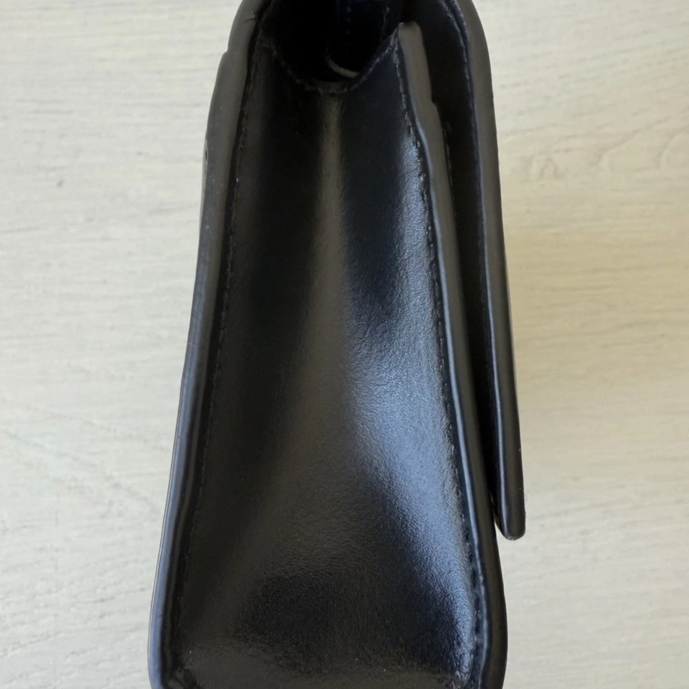 Balenciaga WOMEN'S HOURGLASS WALLET ON CHAIN IN BLACK