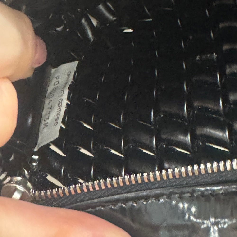 Bottega Veneta Intrecciato Twist Clutch Black