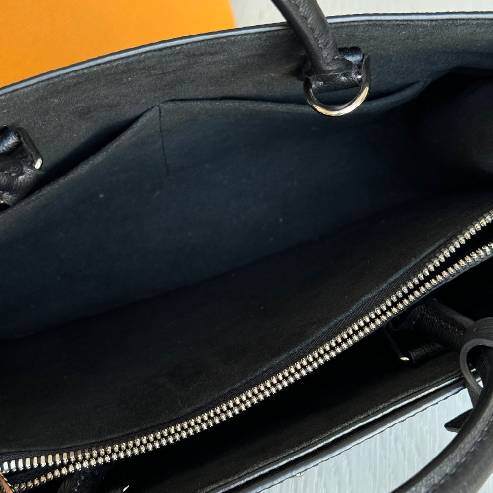 Louis Vuitton Epi Twist Tote Black With Silver Hardware Handbag