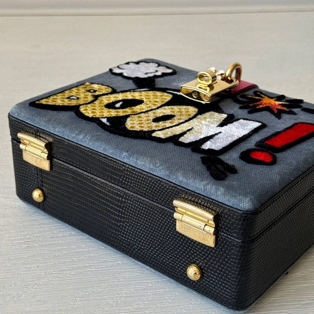 Dolce Gabbana Dolce Box Velvet Boom Bag