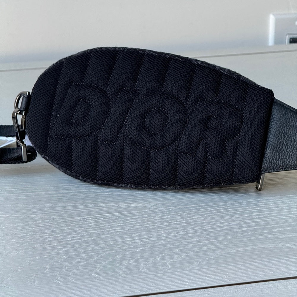 DIOR Oblique Scarab Sling Crossbody Black Bag