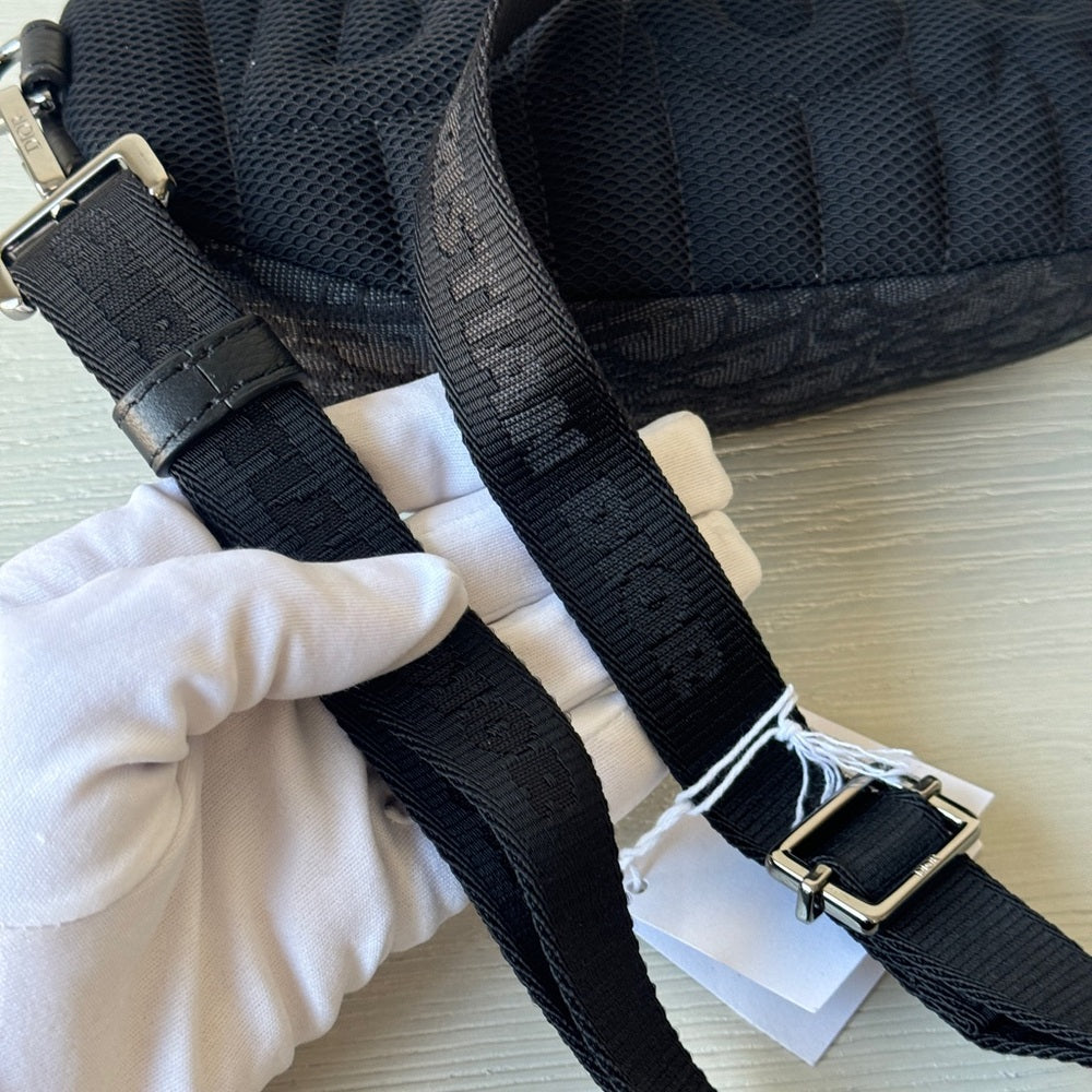 DIOR Oblique Scarab Sling Crossbody Black Bag