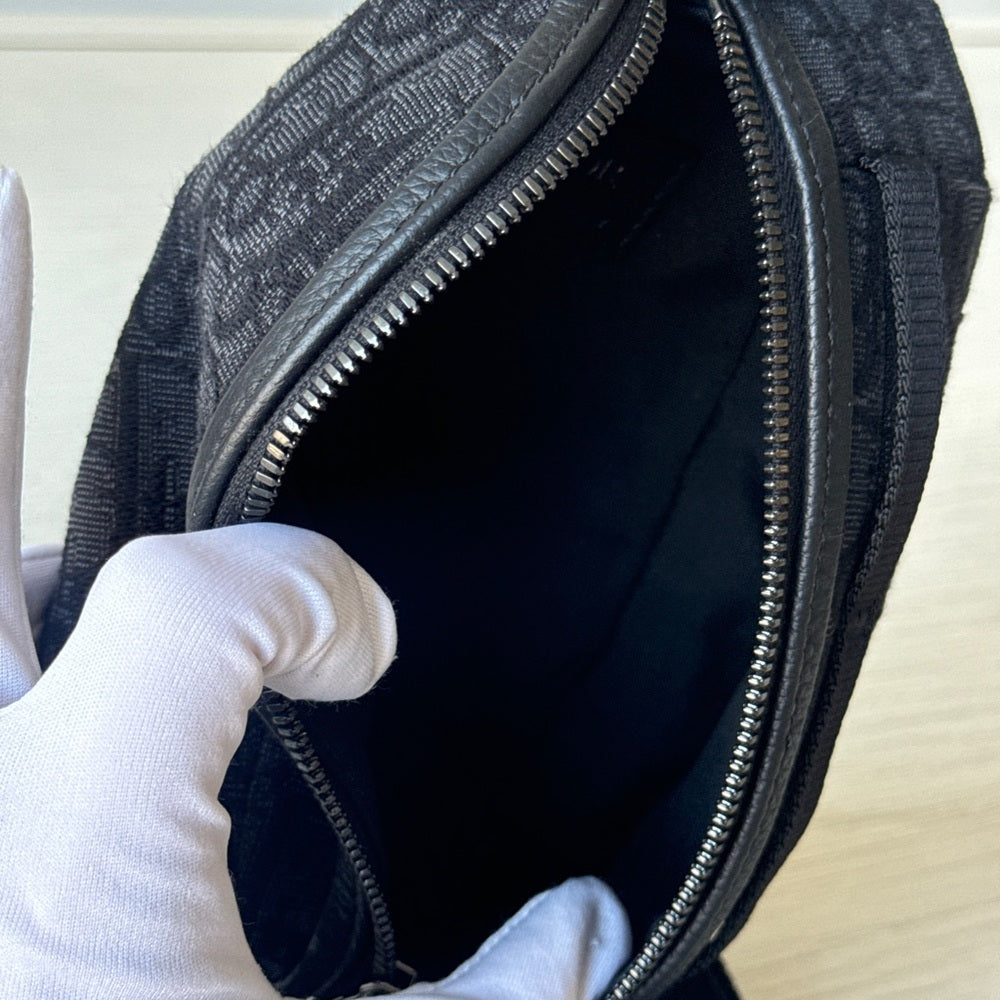 DIOR Oblique Scarab Sling Crossbody Black Bag