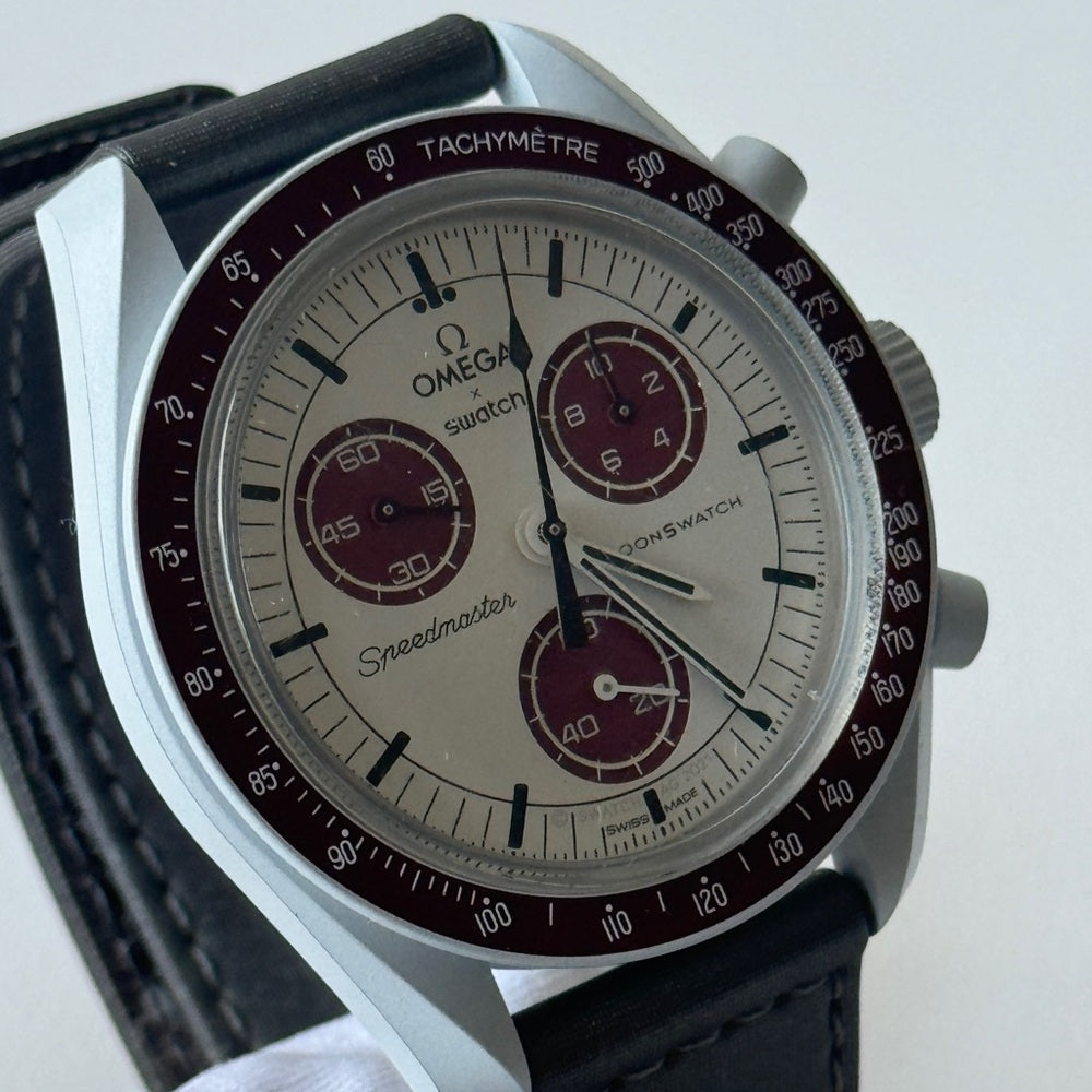 Omega X Swatch Mission To Pluto Quartz Watch 42mm - SO33M101