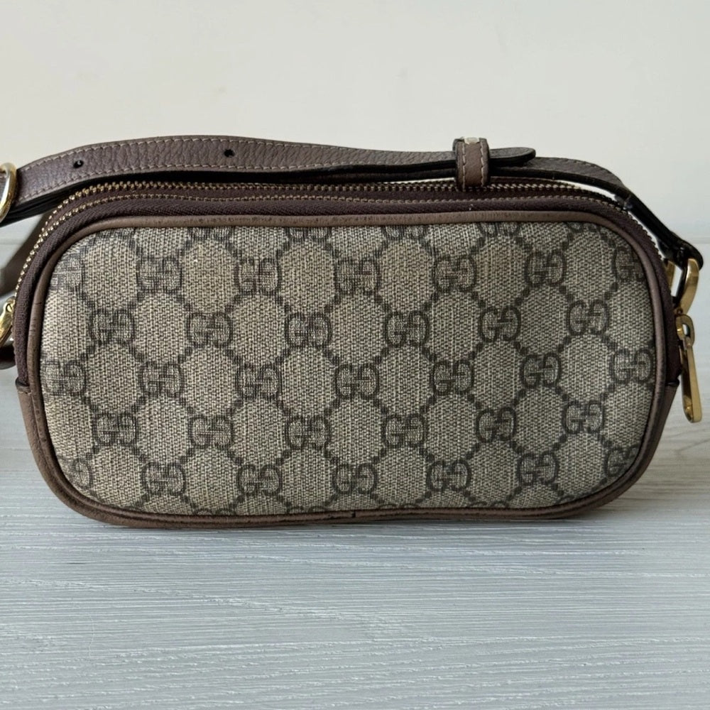 Gucci Ophidia GG Triple Zipped Crossbody Bag