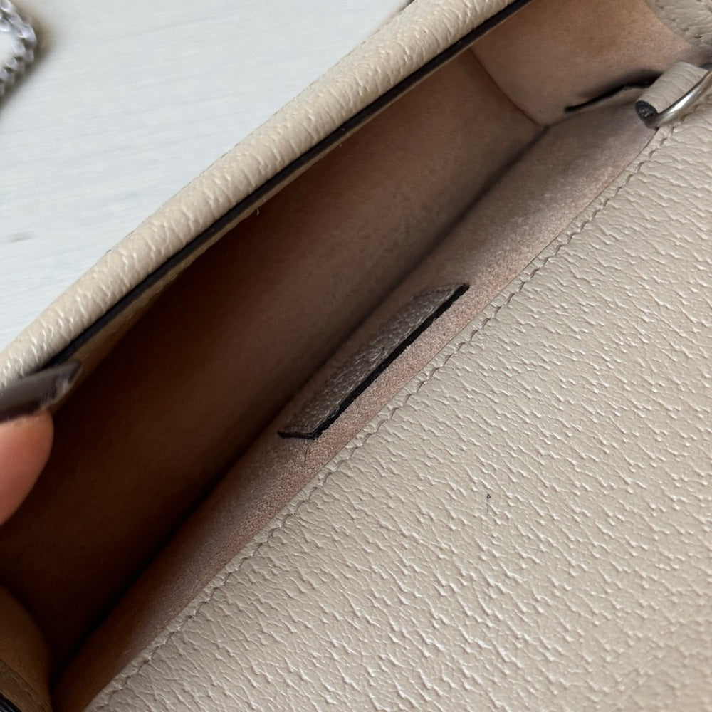 Gucci GG Supreme Dionysus Super Mini Shoulder Bag Beige
