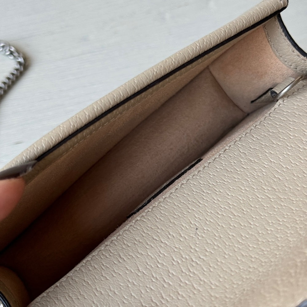 Gucci GG Supreme Dionysus Super Mini Shoulder Bag Beige