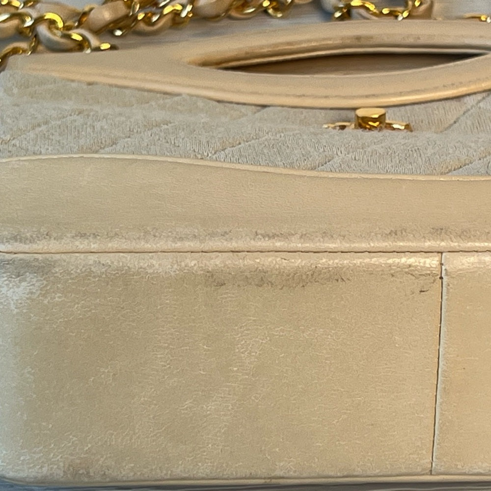 Chanel Tan Quilted 31 Handle Bag with Gold Chain