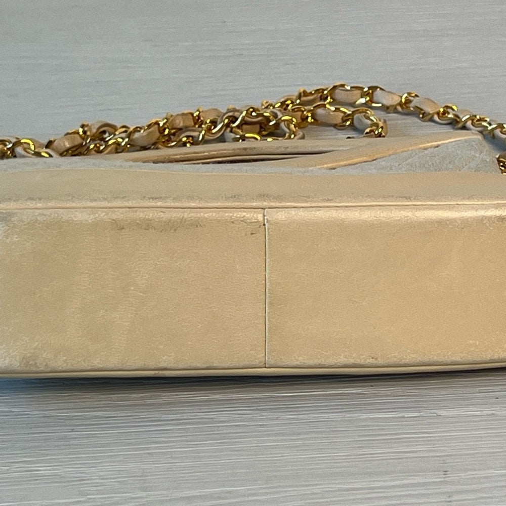 Chanel Tan Quilted 31 Handle Bag with Gold Chain