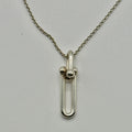 Tiffany & Co. Silver HardWear Link Pendant Necklace 925 Silver