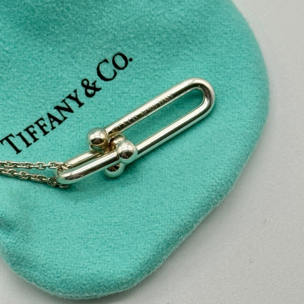 Tiffany & Co. Silver HardWear Link Pendant Necklace 925 Silver