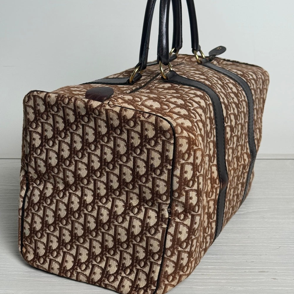 Dior Vintage Diorisssimo Monogram Brown Boston Bag