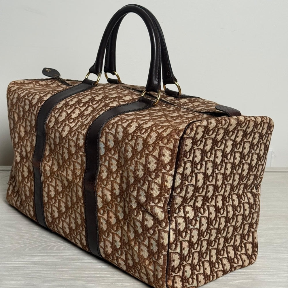 Dior Vintage Diorisssimo Monogram Brown Boston Bag