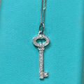 Tiffany & Co. 18K Diamond Vintage Oval Key Pendant