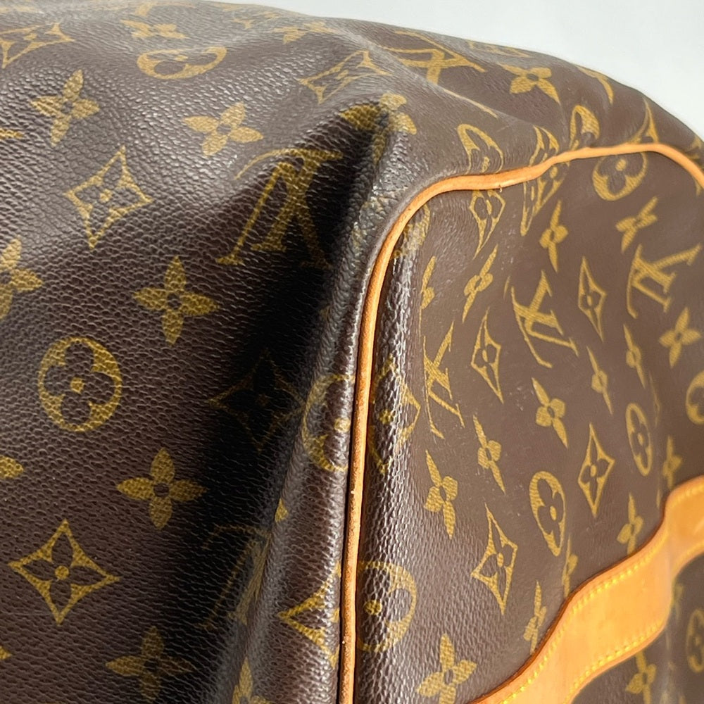 Louis Vuitton Keepall Bandoulière 55 Brown Monogram Canvas Duffel BaG