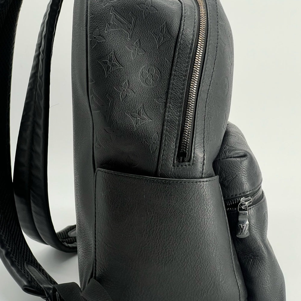 Louis Vuitton Monogram Shadow Discovery Backpack PM Black Leather