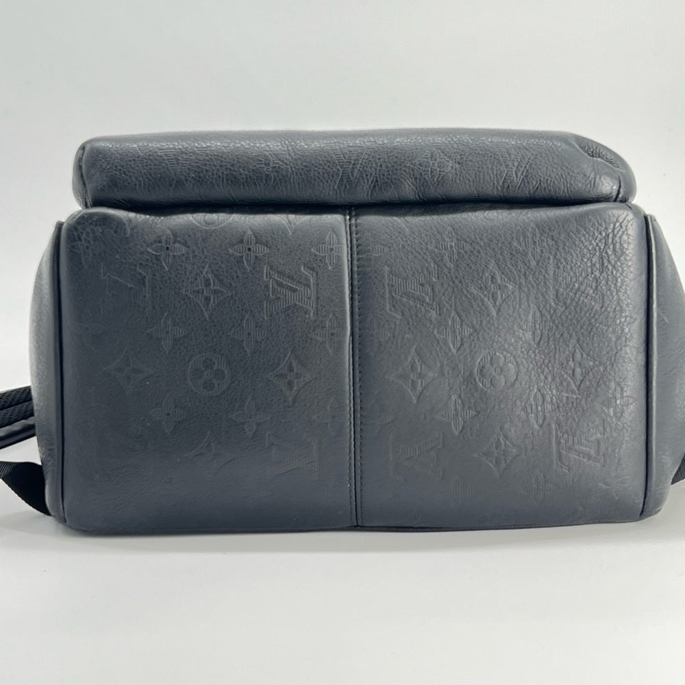 Louis Vuitton Monogram Shadow Discovery Backpack PM Black Leather