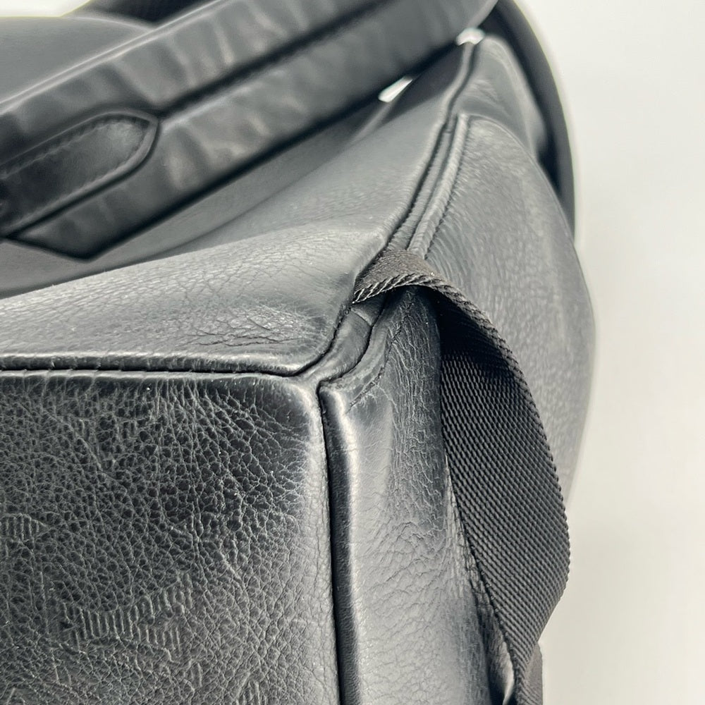 Louis Vuitton Monogram Shadow Discovery Backpack PM Black Leather