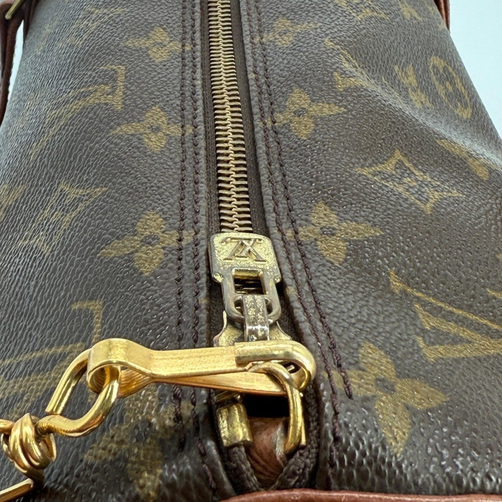 Louis Vuitton Papillon 30 Handbag in Brown Monogram Coated Canvas with mini bag