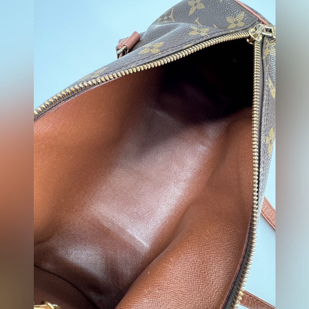 Louis Vuitton Papillon 30 Handbag in Brown Monogram Coated Canvas with mini bag