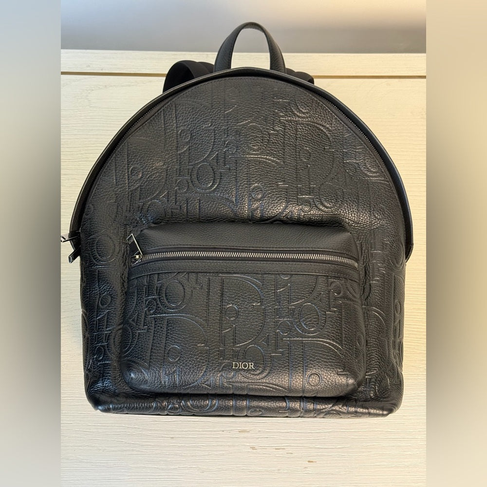 Christian Dior Rider 2.0 Backpack Gravity Black Leather
