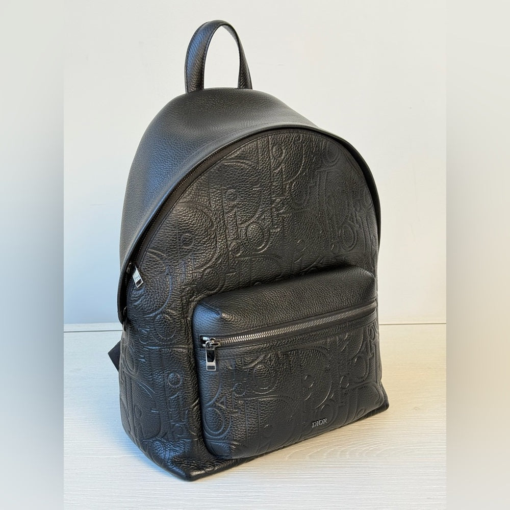 Christian Dior Rider 2.0 Backpack Gravity Black Leather