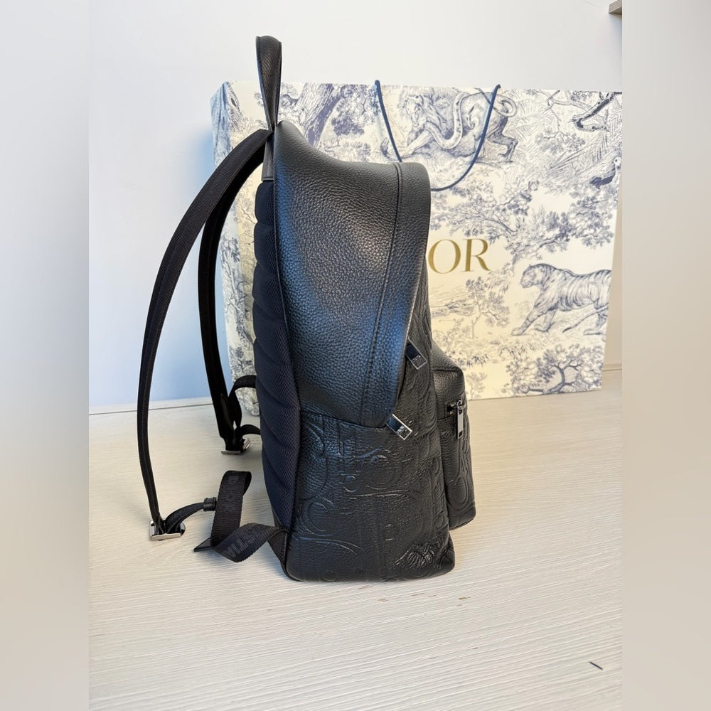 Christian Dior Rider 2.0 Backpack Gravity Black Leather