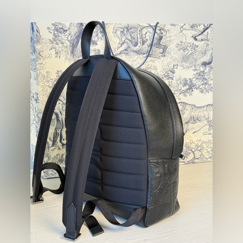 Christian Dior Rider 2.0 Backpack Gravity Black Leather