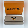 Louis Vuitton Twist Wallet in Epi Leather Beige w/ Box and Dust bag
